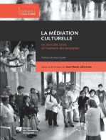 La médiation culturelle: Le sens des mots et l'essence des pratiques