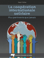 La coopération internationale solidaire: Plus pertinente que jamais