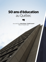 50 ans d'éducation au Québec