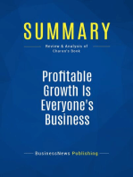 Summary: Profitable Growth Is Everyone's Business: Review and Analysis of Charan's Book