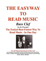 THE EASYWAY TO READ MUSIC Bass Clef: The Easiest-Best-Fastest Way To Read Music - In One Day For All Musical Instruments In Bass Clef