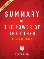 Summary of The Power of the Other: by Henry Cloud | Includes Analysis