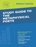 Study Guide to The Metaphysical Poets