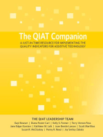 The QIAT Companion: A Just-in-Time Resource for Implementing the Quality Indicators for Assistive Technology