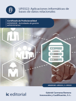 Aplicaciones informáticas de bases de datos relacionales. ADGD0308