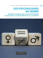 Les psychologies du genre: Regards croisés sur le développement, l'éducation, la santé mentale et la société