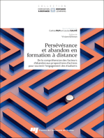 Persévérance et abandon en formation à distance: De la compréhension des facteurs d’abandon aux propositions d’actions pour soutenir l’engagement des étudiants