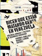 Dicen que están matando gente en Venezuela: Violencia armada y políticas de seguridad ciudadana