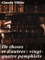 De choses et d'autres : vingt-quatre pamphlets