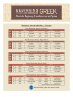 Charts for Beginning Greek Grammar and Syntax: A Quick Reference Guide to Beginning with New Testament Greek