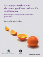 Estrategias cualitativas de investigación en educación matemática: Recursos para la captura de información y el análisis