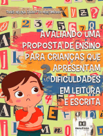 Avaliando uma proposta de ensino para crianças que apresentam dificuldades em leitura e escrita