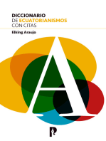 DICCIONARIO DE ECUATORIANISMOS CON CITAS