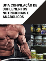 Uma compilação de suplementos nutricionais e anabólicos