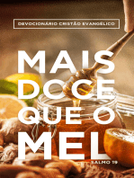 Devocionário Cristão Evangélico | Mais Doce que o Mel: Salmo 19