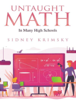 Untaught Math: In Many High Schools