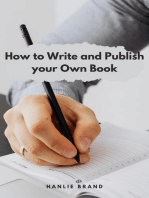 How to Write and Publish Your Own Book