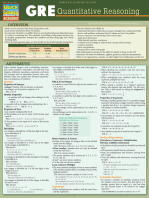 GRE - Quantitative Reasoning: QuickStudy Laminated Reference Guide