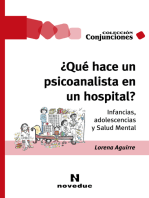 ¿Qué hace un psicoanalista en un hospital?: Infancias, adolescencias y Salud Mental