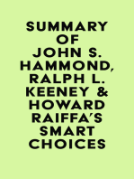 Summary of John S. Hammond, Ralph L. Keeney & Howard Raiffa's Smart Choices