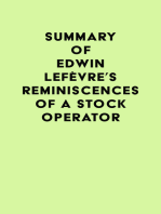 Summary of Edwin Lefèvre's Reminiscences of a Stock Operator