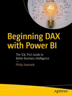 Beginning DAX with Power BI: The SQL Pro’s Guide to Better Business Intelligence