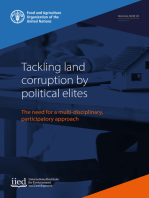 Tackling Land Corruption by Political Elites: The Need for a Multi-Disciplinary, Participatory Approach