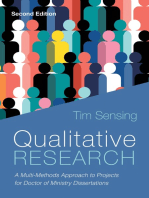 Qualitative Research, Second Edition: A Multi-Methods Approach to Projects for Doctor of Ministry Dissertations