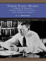 Three Early Works (Barnes & Noble Library of Essential Reading): A Book of Prefaces, Damn! A Book of Calumny, and The American Credo