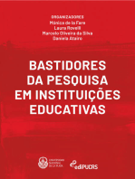 Bastidores da pesquisa em instituições educativas