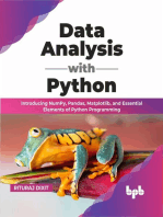 Data Analysis with Python: Introducing NumPy, Pandas, Matplotlib, and Essential Elements of Python Programming (English Edition)