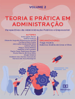 Teoria e prática em Administração: perspectivas da Administração Pública e Empresarial: - Volume 2