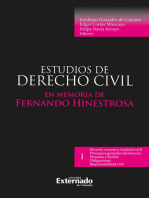 Estudios de derecho civil I en memoria de fernando hinestrosa