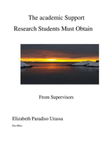 The Academic Support Research Students Must Obtain from Supervisors