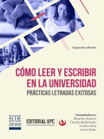 Cómo leer y escribir en la universidad: Prácticas letradas exitosas