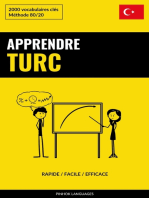 Apprendre le turc - Rapide / Facile / Efficace: 2000 vocabulaires clés