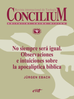 No siempre será igual. Observaciones e intuiciones sobre la apocalíptica bíblica. Concilium 356 (2014): Concilium 356/ Artículo 1 EPUB