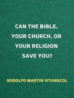 Can the Bible, Your Church, or Your Religion save You?