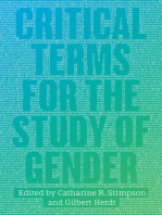 Critical Terms for the Study of Gender