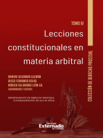 Lecciones constitucionales en materia arbitral. Tomo IV