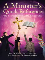 A Minister's Quick Reference: 432 Sermon Titles and Scripture