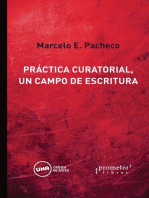 Práctica curatorial, un campo de escritura