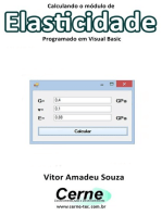 Calculando O Módulo De Elasticidade Programado Em Visual Basic