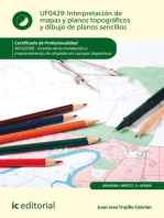 Interpretación de mapas y planos topográficos y dibujo de planos sencillos. AGAJ0308