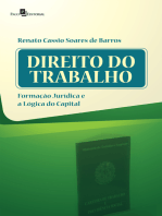 Direito do trabalho: Formação jurídica e a lógica do capital