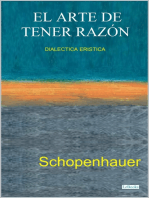 EL ARTE DE TENER RAZÓN - Dialéctica Erística: Schopenhauer