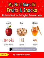 My First Marathi Fruits & Snacks Picture Book with English Translations: Teach & Learn Basic Marathi words for Children, #3