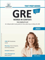 GRE Words In Context: The Complete List: Test Prep Series