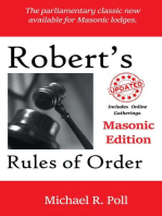 Robert's Rules of Order: Masonic Edition