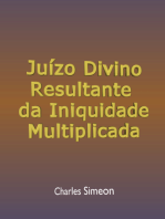 Juízo Divino Resultante Da Iniquidade Multiplicada